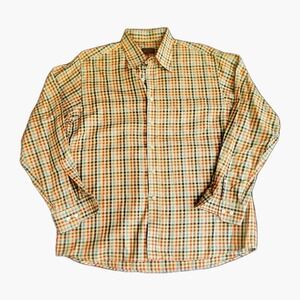 Mirto Sport Men's Multi-Color Plaid Long Sleeve Button-Down Shirt‎ Size Large
